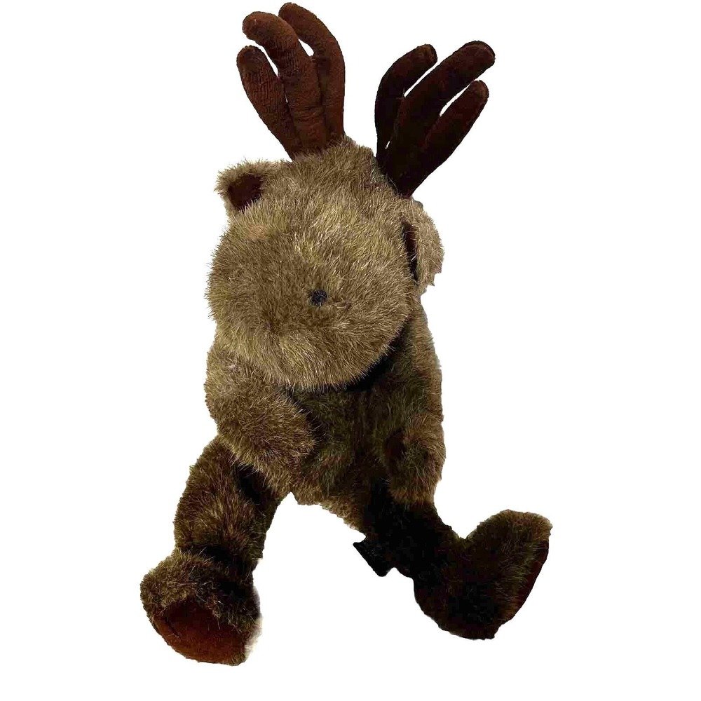 Boyds Collection JB Bean Series Plush Moose Vintage Brown Shaggy Stuffed Animal